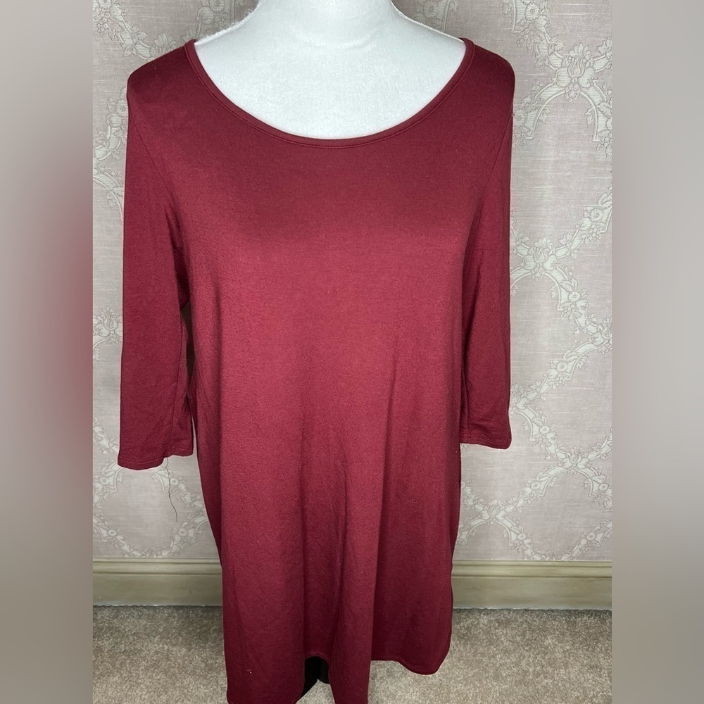 Alya Burgundy Tunic Size M